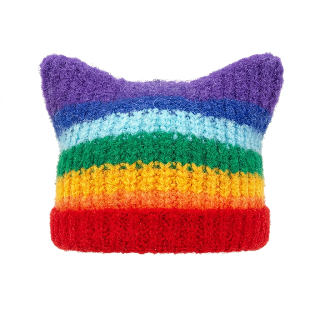 Blank Specialty - Rainbow Stripe Cat Ear