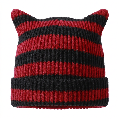 Blank Specialty- Striped Cat Ear Beanie