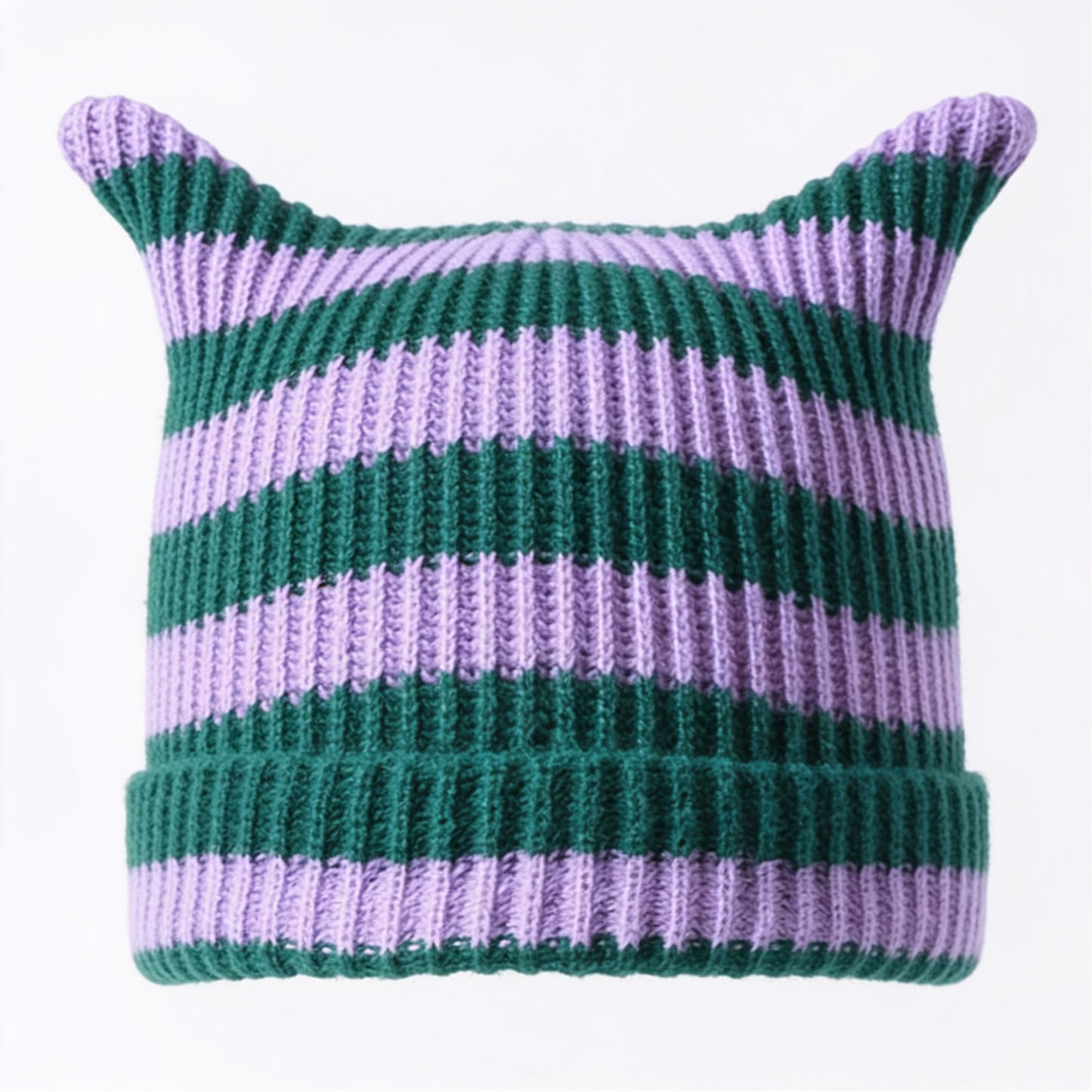 Blank Specialty- Striped Cat Ear Beanie