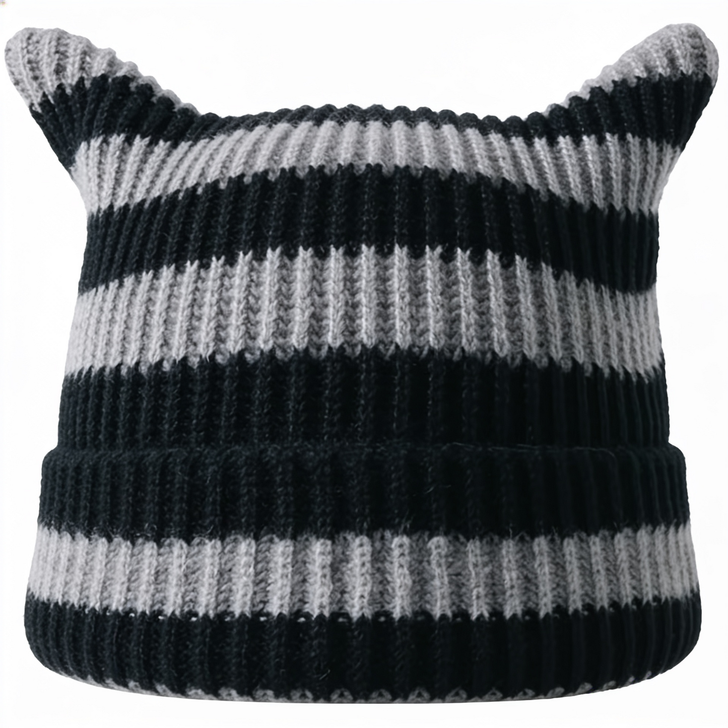 Blank Specialty- Striped Cat Ear Beanie