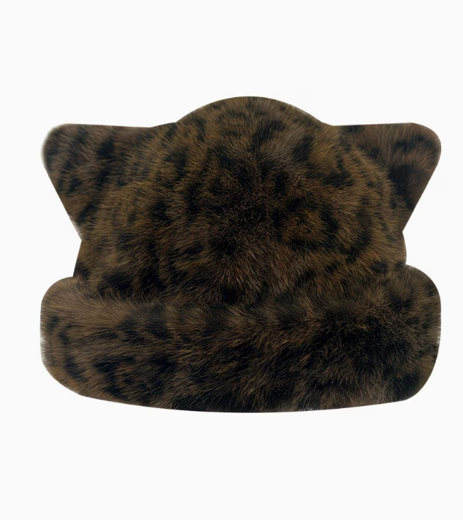 Blank Specialty - Fluffy Bucket Leopard ears