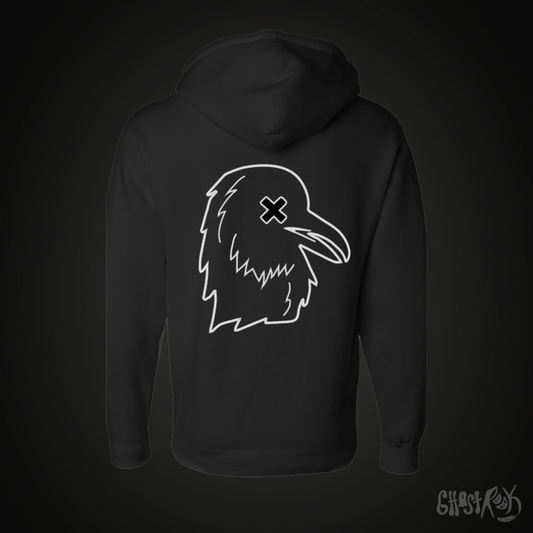 Ghost Rook Embroidered Hoodie - Essential Rook