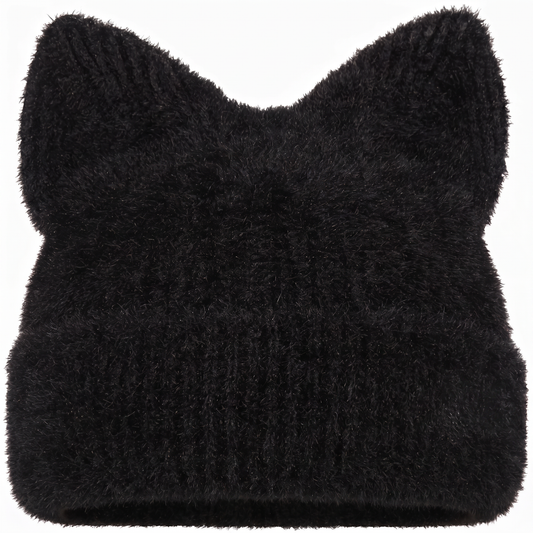 Blank Specialty - Knitted Beanie Beanie With Cat Ears
