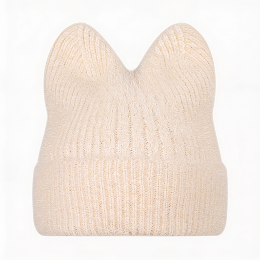 Blank Specialty - Knitted Beanie Beanie With Cat Ears