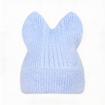 Blank Specialty - Knitted Beanie Beanie With Cat Ears