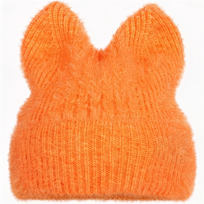 Blank Specialty - Knitted Beanie Beanie With Cat Ears