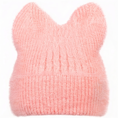 Blank Specialty - Knitted Beanie Beanie With Cat Ears