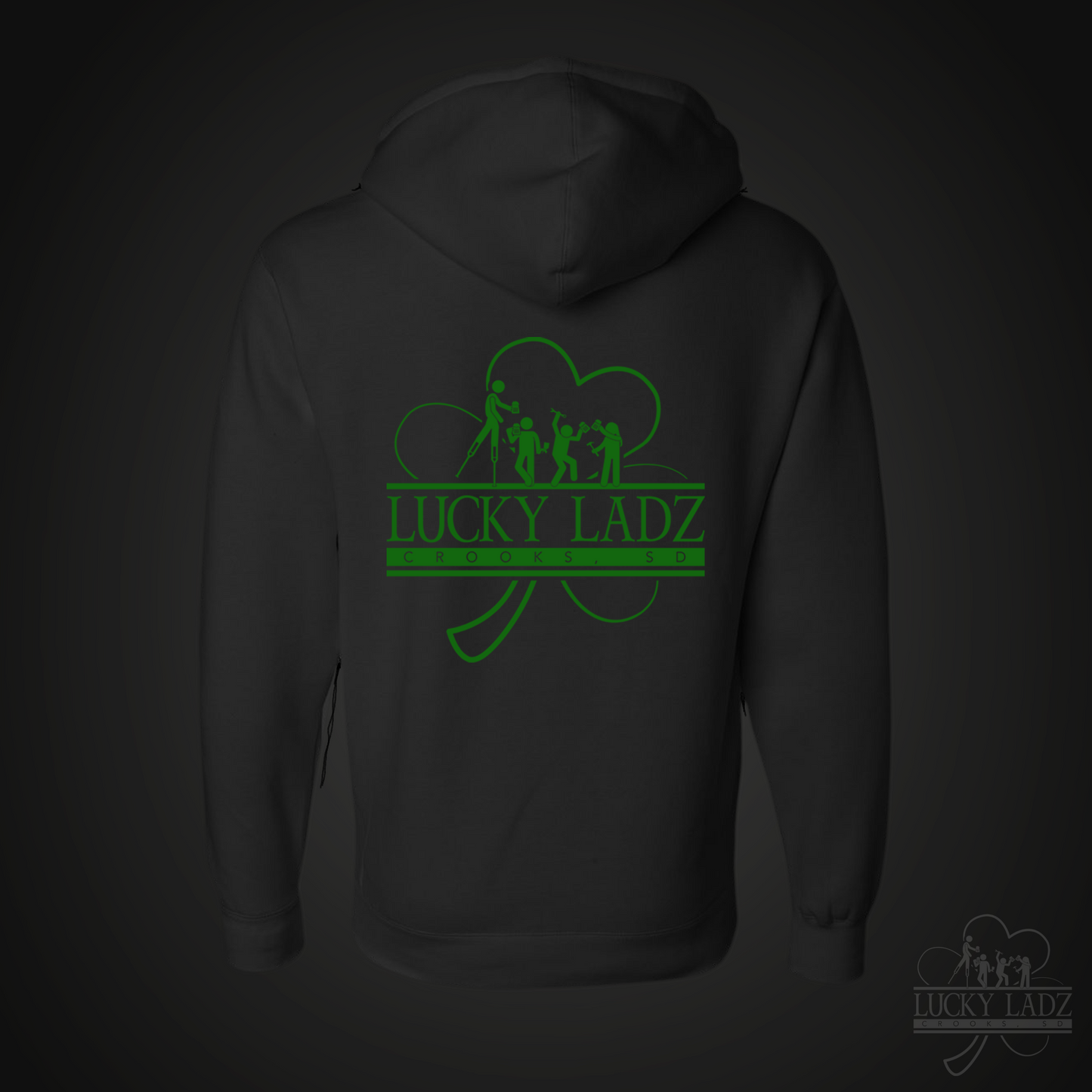 Lucky Ladz Bar Graphic Logo Hoodie