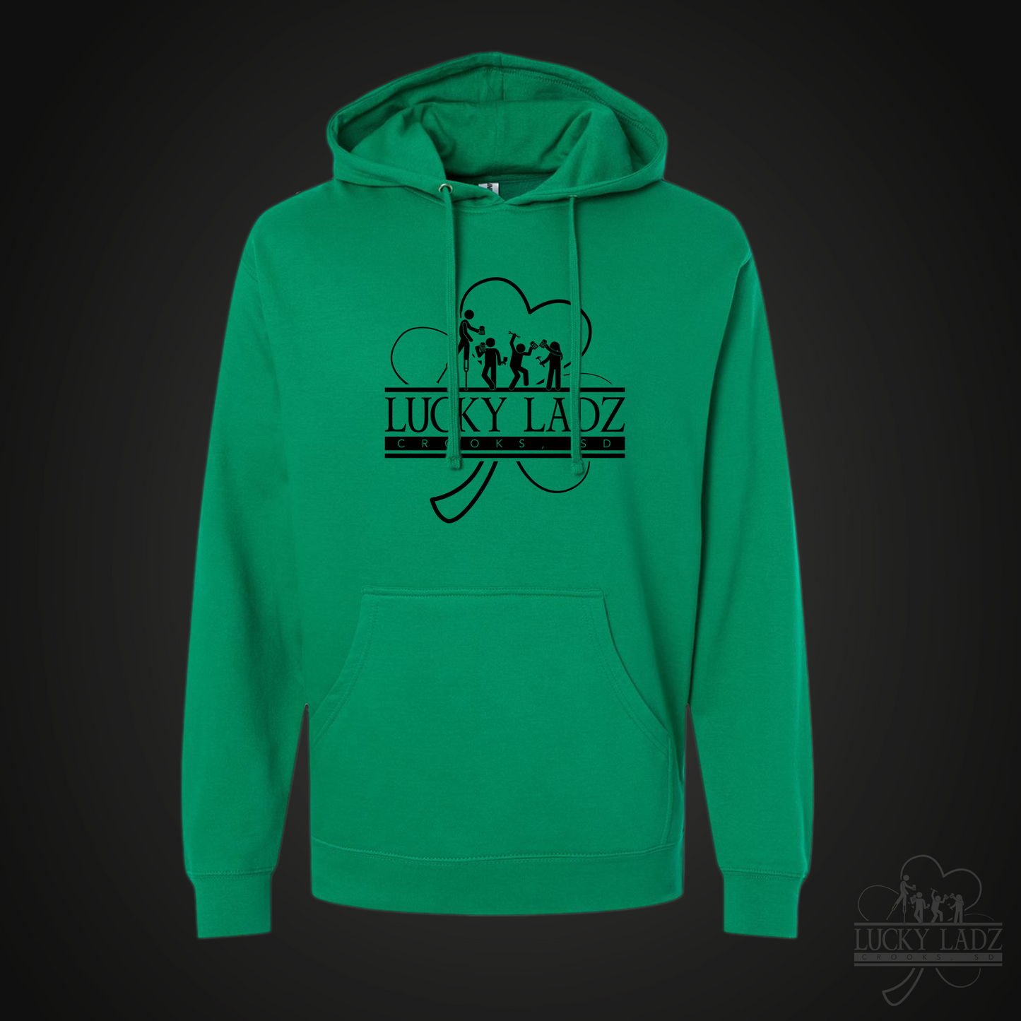 Lucky Ladz Bar 8.3" Logo Hoodie