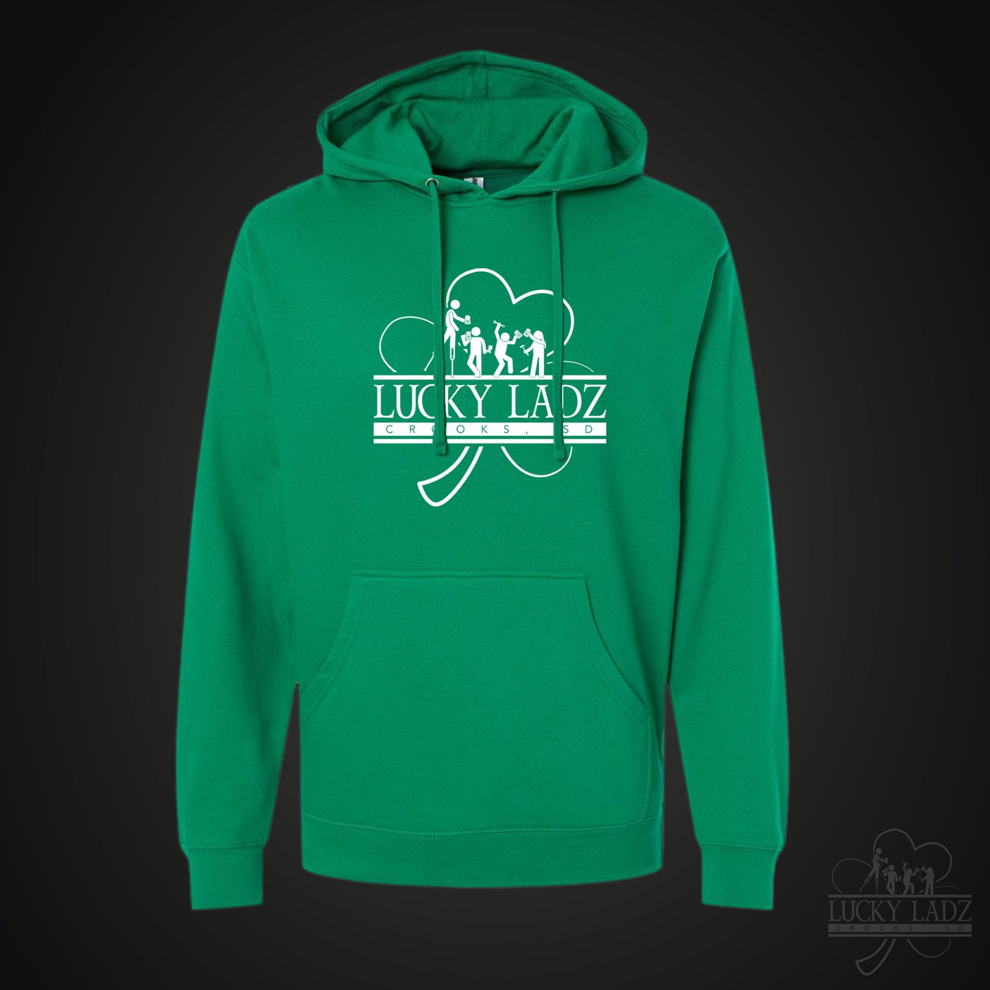 Lucky Ladz Bar 8.3" Logo Hoodie