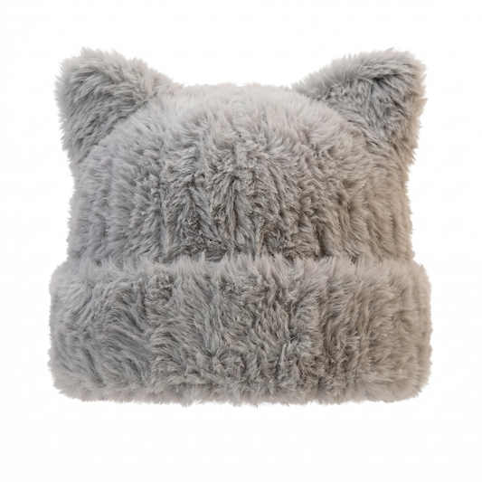 Blank Specialty - Plush Furry Cat Ear Beanie