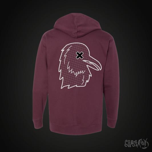 Ghost Rook Embroidered Hoodie - Geometric Pattern