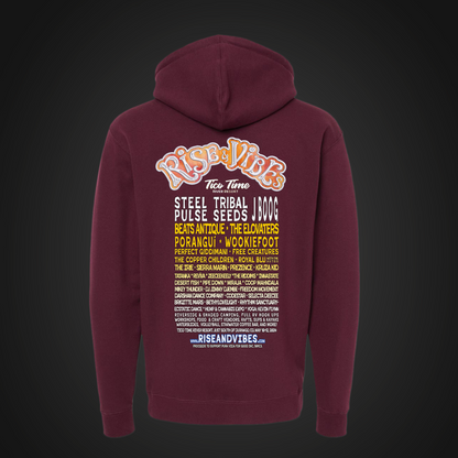 Rise & Vibes Festival 2024 Lineup Appliqué Hoodie