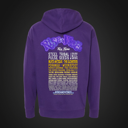 Rise & Vibes Festival 2024 Lineup Appliqué Hoodie