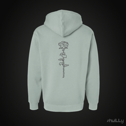 shwiLLy Low Key Rose Drip Hoodie