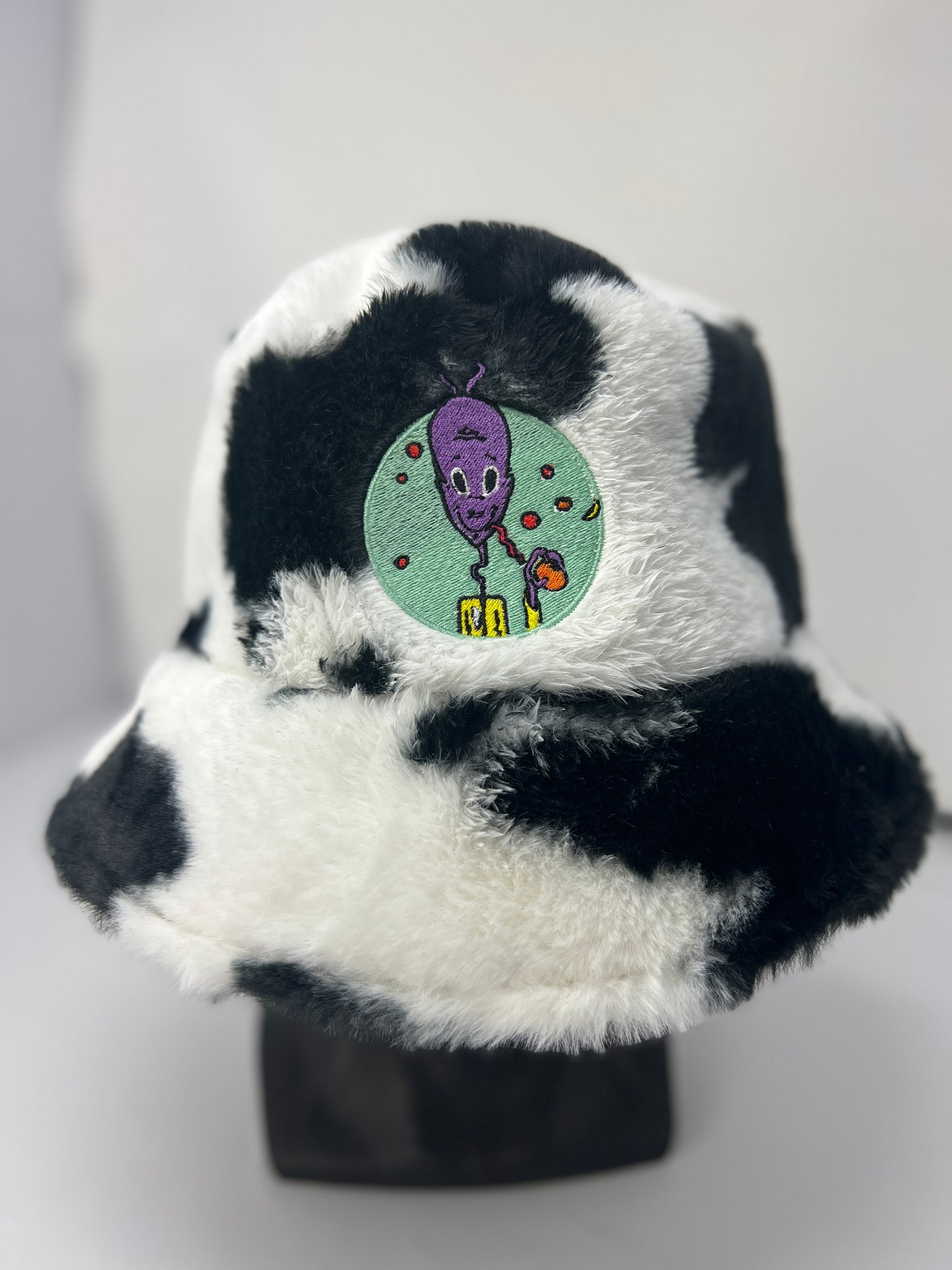 Alien Space Fruit Fuzzy Bucket Hat